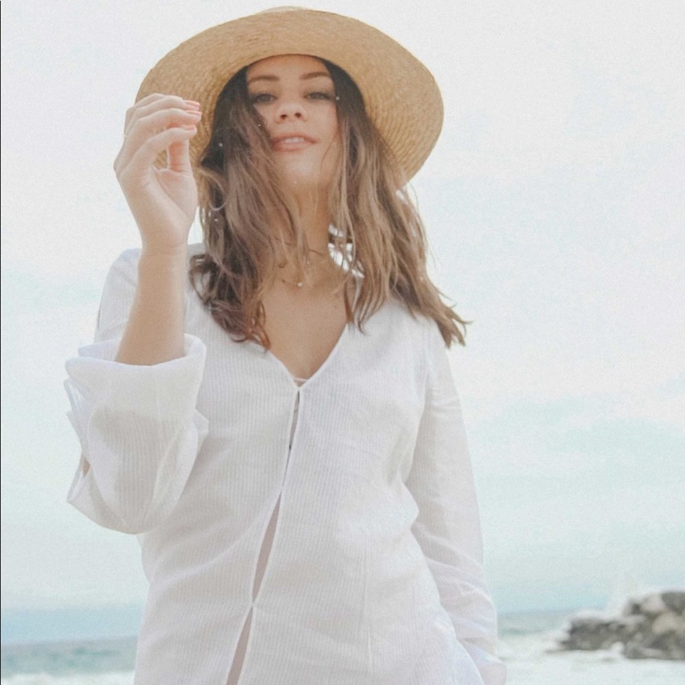 SOLD NWT Tavik Paige Swim Coverup White - Picture 2 of 5